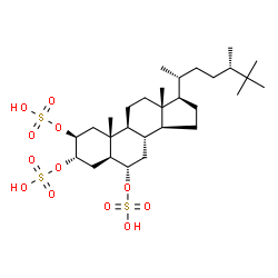 ChemSpider 2D Image | halistanol sulfate | C29H52O12S3