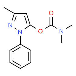 ChemSpider 2D Image | 3-Methyl-1-phenyl-1H-pyrazol-5-yl dimethylcarbamate | C13H15N3O2