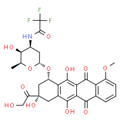 ChemSpider 2D Image | N-Trifluoroacetyladriamycin | C29H28F3NO12