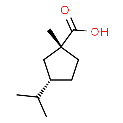 ChemSpider 2D Image | (1R,3S)-3-Isopropyl-1-methylcyclopentanecarboxylic acid | C10H18O2