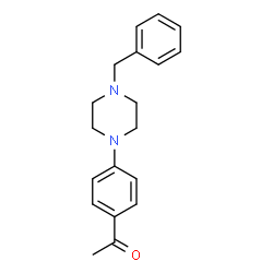 ChemSpider 2D Image | 1-[4-(4-Benzyl-1-piperazinyl)phenyl]ethanone | C19H22N2O