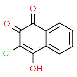 ChemSpider 2D Image | 3-Chloro-4-hydroxy-1,2-naphthalenedione | C10H5ClO3
