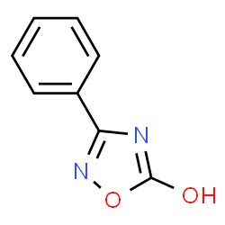 ChemSpider 2D Image | 3-Phenyl-1,2,4-oxadiazol-5(2H)-one | C8H6N2O2