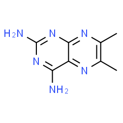 ChemSpider 2D Image | 2,4-diamino-6,7-dimethylpteridine | C8H10N6
