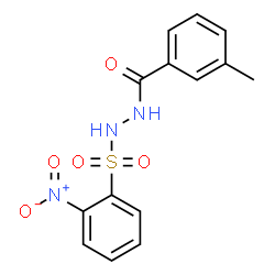 ChemSpider 2D Image | 3-Methyl-N'-[(2-nitrophenyl)sulfonyl]benzohydrazide | C14H13N3O5S