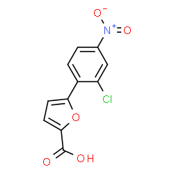 ChemSpider 2D Image | 5-(2-Chloro-4-nitrophenyl)-2-furoic acid | C11H6ClNO5