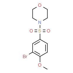 ChemSpider 2D Image | 4-[(3-Bromo-4-methoxyphenyl)sulfonyl]morpholine | C11H14BrNO4S