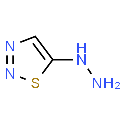 ChemSpider 2D Image | 5-Hydrazino-1,2,3-thiadiazole | C2H4N4S