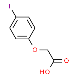 ChemSpider 2D Image | 4-Iodophenoxyacetic Acid | C8H7IO3