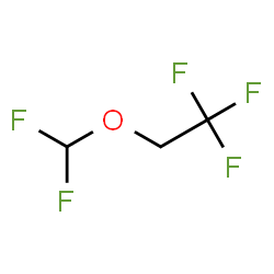 ChemSpider 2D Image | 2,2,2-trifluorethyl difluoromethyl ether | C3H3F5O