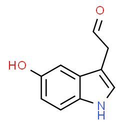 ChemSpider 2D Image | 5-hydroxyindole acetaldehyde | C10H9NO2