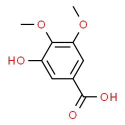 ChemSpider 2D Image | 5-Hydroxyveratric acid | C9H10O5