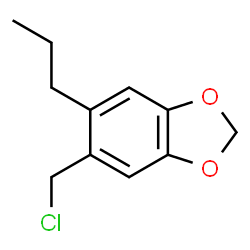 ChemSpider 2D Image | 5-chloromethyl-6-propyl-1,3-benzodioxole | C11H13ClO2
