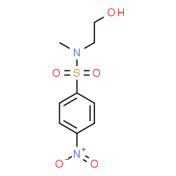 ChemSpider 2D Image | N-(2-Hydroxyethyl)-N-methyl-4-nitrobenzenesulfonamide | C9H12N2O5S