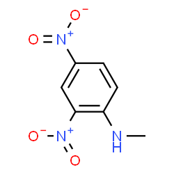 ChemSpider 2D Image | 2,4-Dinitro-N-methylaniline | C7H7N3O4