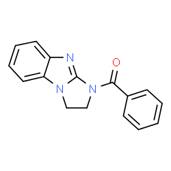 ChemSpider 2D Image | 2,3-Dihydro-1H-imidazo[1,2-a]benzimidazol-1-yl(phenyl)methanone | C16H13N3O