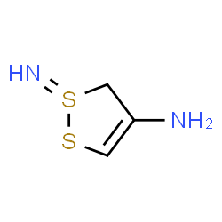 ChemSpider 2D Image | 1-Imino-1,5-dihydro-1,2lambda~4~-dithiol-4-amine | C3H6N2S2