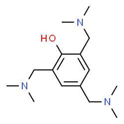 ChemSpider 2D Image | 2,4,6-Tris(dimethylaminomethyl)phenol | C15H27N3O