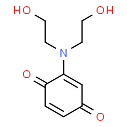 ChemSpider 2D Image | 2-[Bis(2-hydroxyethyl)amino]-1,4-benzoquinone | C10H13NO4