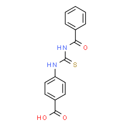 ChemSpider 2D Image | 4-[(Benzoylcarbamothioyl)amino]benzoic acid | C15H12N2O3S