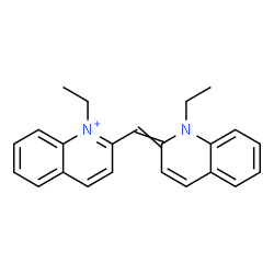 ChemSpider 2D Image | 1,1'-diethyl-2,2'-cyanine | C23H23N2