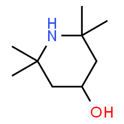 ChemSpider 2D Image | 2,2,6,6-Tetramethyl-4-piperidinol | C9H19NO