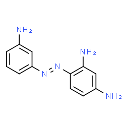 ChemSpider 2D Image | 2,4-diamino-3'-aminoazobenzene | C12H13N5