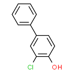 ChemSpider 2D Image | 3-Chloro-4-biphenylol | C12H9ClO