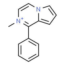 ChemSpider 2D Image | 2-Methyl-1-phenylpyrrolo[1,2-a]pyrazin-2-ium | C14H13N2