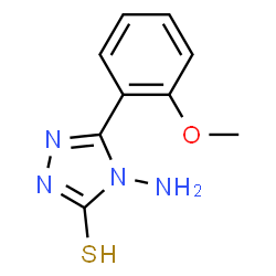ChemSpider 2D Image | 4-Amino-3-(2-methoxyphenyl)-1H-1,2,4-triazole-5(4H)-thione | C9H10N4OS