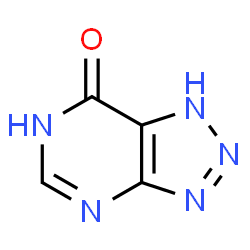 ChemSpider 2D Image | 8-Azahypoxanthine | C4H3N5O