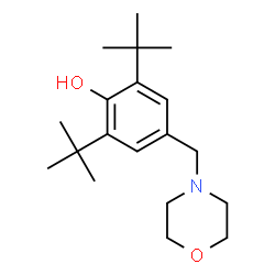 ChemSpider 2D Image | 2,6-di-tert-butyl-4-(morpholin-4-ylmethyl)phenol | C19H31NO2