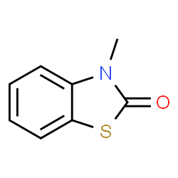 ChemSpider 2D Image | 2-Benzothiazolinone, N-methyl- | C8H7NOS