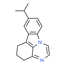 ChemSpider 2D Image | 8-Isopropyl-5,6-dihydro-4H-pyrazino[3,2,1-jk]carbazole | C17H18N2