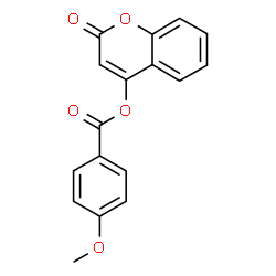 ChemSpider 2D Image | 2-Oxo-2H-chromen-4-yl 4-methoxybenzoate | C17H12O5