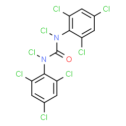 ChemSpider 2D Image | n,n'-dichlorobis(2,4,6-trichlorophenyl)urea | C13H4Cl8N2O