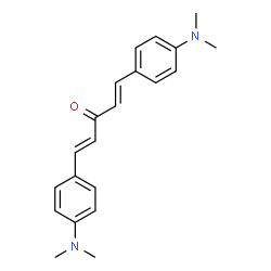 ChemSpider 2D Image | 1,5-BIS(4-DIMETHYLAMINOPHENYL)-1,4-PENTADIEN-3-ONE | C21H24N2O
