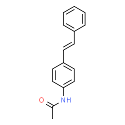 ChemSpider 2D Image | trans-4-Acetylaminostilbene | C16H15NO