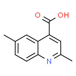 ChemSpider 2D Image | 2,6-Dimethyl-4-quinolinecarboxylic acid | C12H11NO2