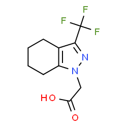 ChemSpider 2D Image | (3-Trifluoromethyl-4,5,6,7-tetrahydro-indazol-1-yl)-acetic acid | C10H11F3N2O2