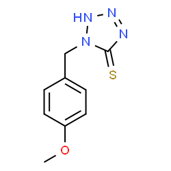 ChemSpider 2D Image | 1-(4-Methoxybenzyl)-1,2-dihydro-5H-tetrazole-5-thione | C9H10N4OS