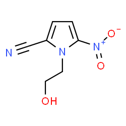 ChemSpider 2D Image | 1-(2-Hydroxyethyl)-5-nitro-1H-pyrrole-2-carbonitrile | C7H7N3O3