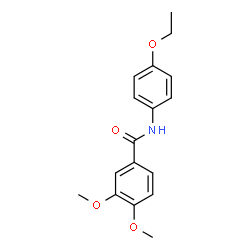 ChemSpider 2D Image | N-(4-Ethoxyphenyl)-3,4-dimethoxybenzamide | C17H19NO4