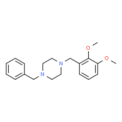 ChemSpider 2D Image | 1-Benzyl-4-(2,3-dimethoxybenzyl)piperazine | C20H26N2O2