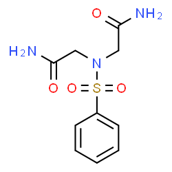 ChemSpider 2D Image | 2,2'-[(Phenylsulfonyl)imino]diacetamide | C10H13N3O4S