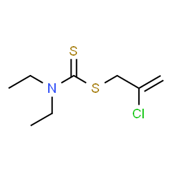 ChemSpider 2D Image | Sulfallate | C8H14ClNS2