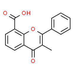 ChemSpider 2D Image | 3-Methylflavone-8-carboxylic acid | C17H12O4