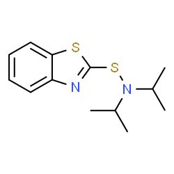 ChemSpider 2D Image | DIISOPROPYLBENZOTHIAZYL-2-SULFENAMIDE | C13H18N2S2