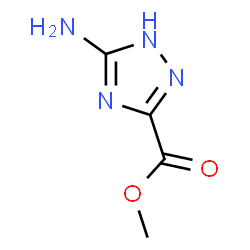 ChemSpider 2D Image | Methyl 3-amino-1H-1,2,4-triazole-5-carboxylate | C4H6N4O2