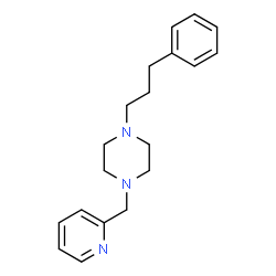 ChemSpider 2D Image | 1-(3-Phenylpropyl)-4-(2-pyridinylmethyl)piperazine | C19H25N3